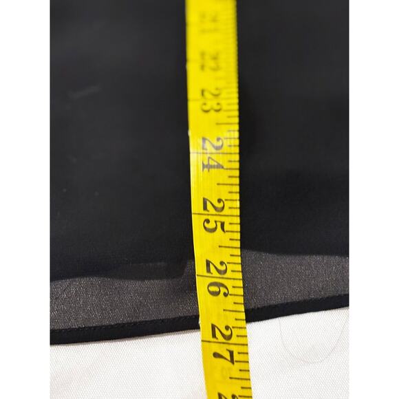 Wishlist Flow Camisole Top Sz L Black Lace V Neck Capsule Minimalist babydoll - Picture 6 of 8